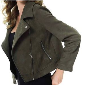 Vigoss Faux Suede Moto Jacket